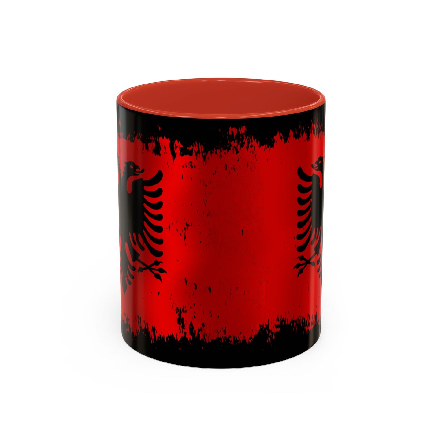 Red & Black Forever Albania Flag Coffee Mug (11oz)
