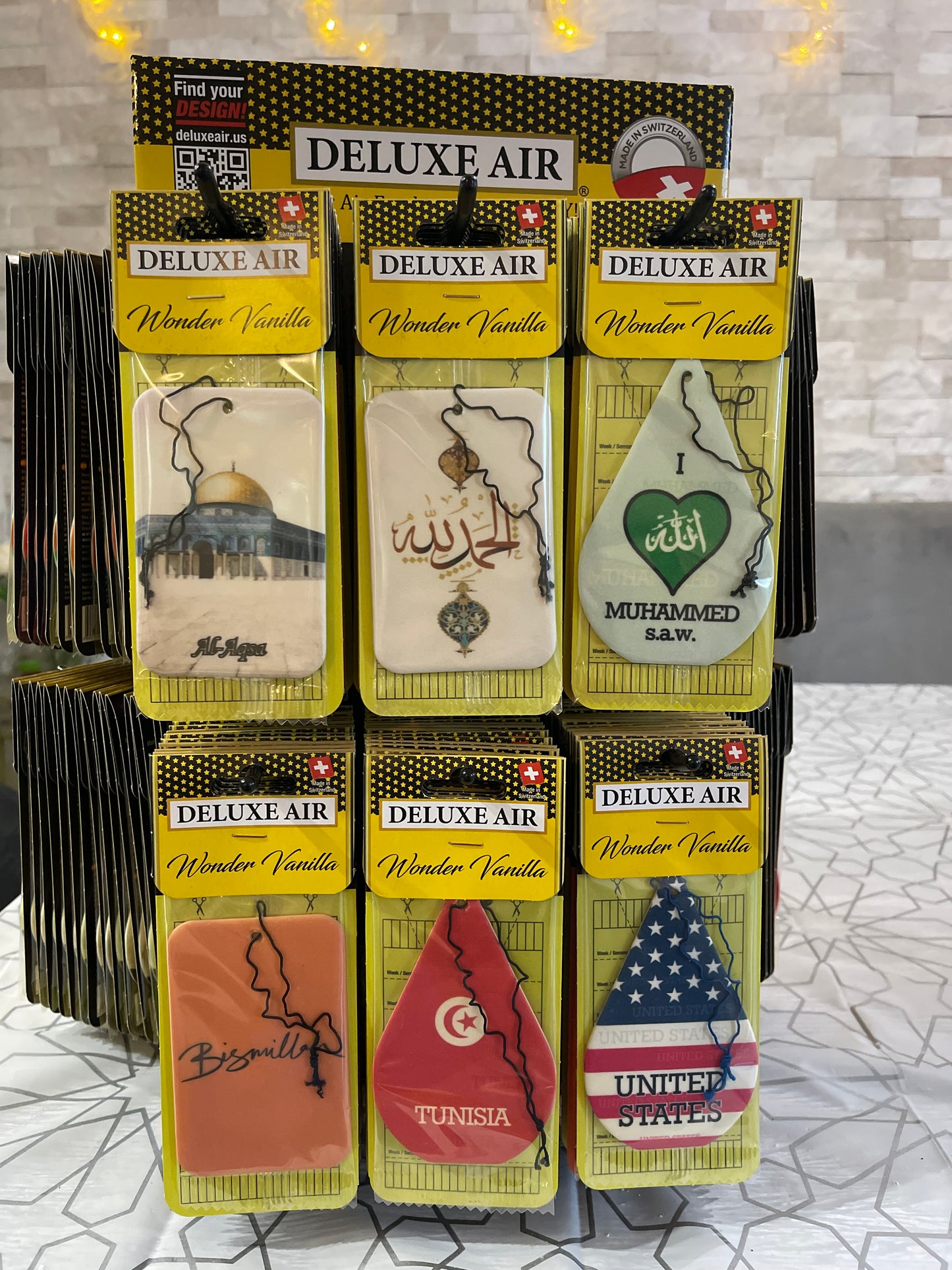 Fundraising Rotating Countertop Display 18 Hooks