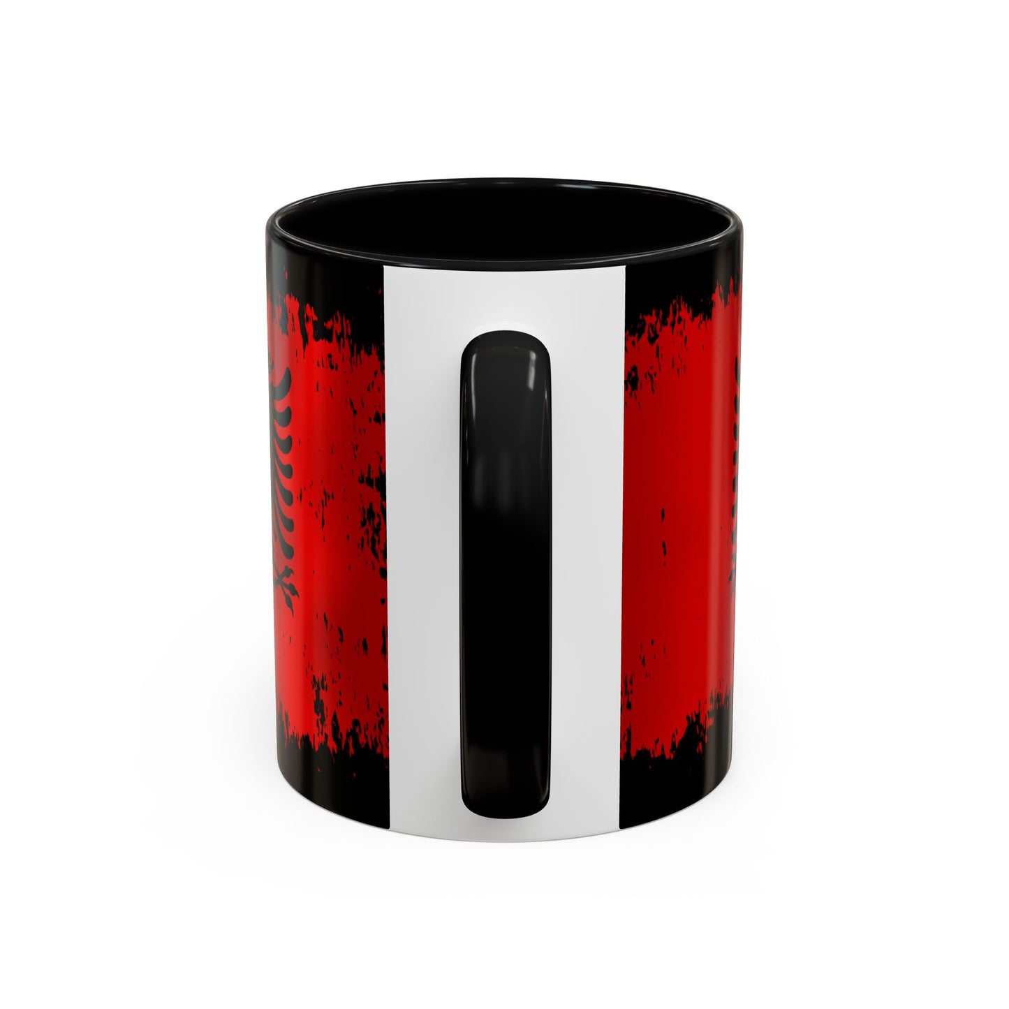 Red & Black Forever Albania Flag Coffee Mug (11oz)
