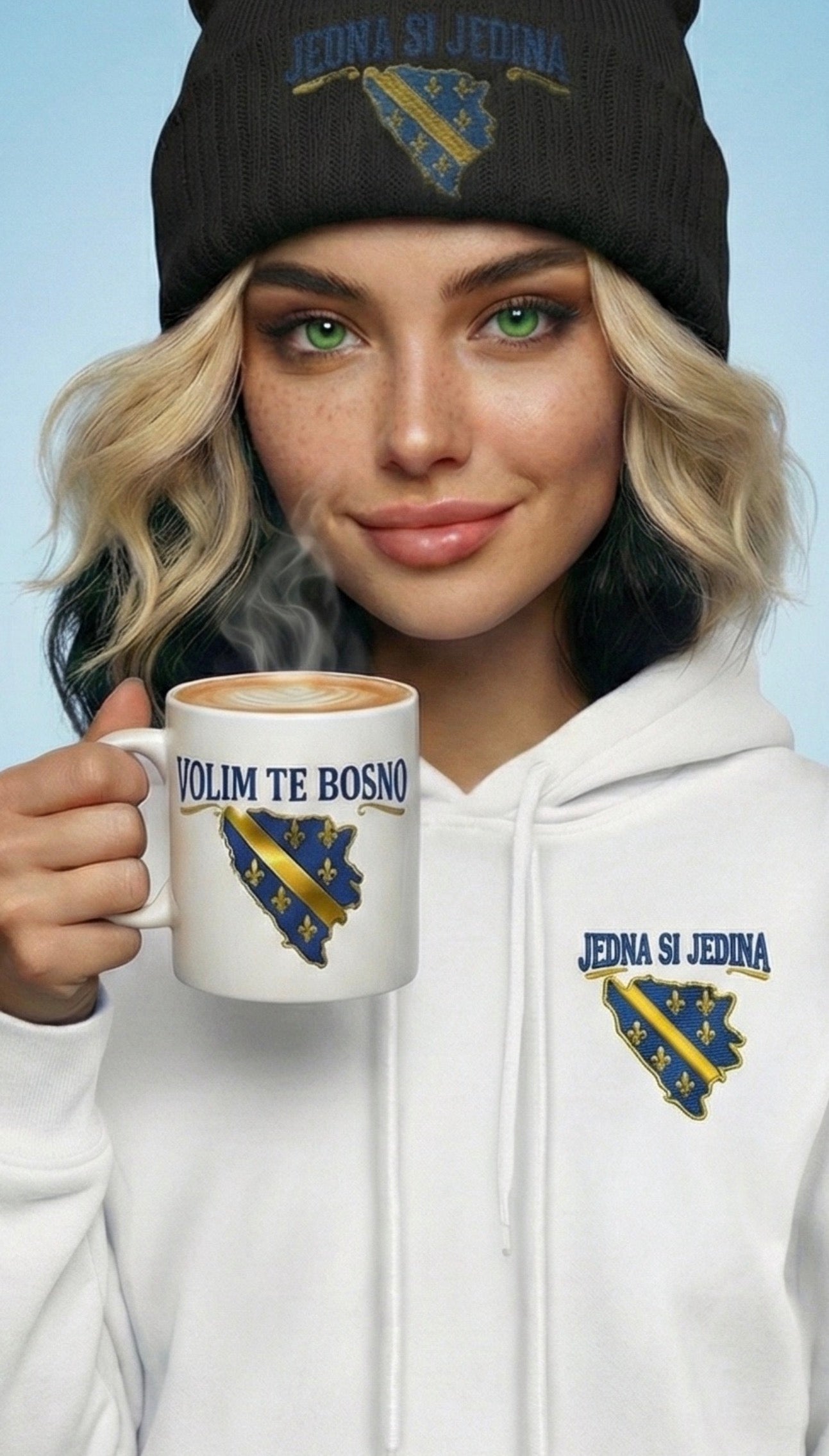 Bosnia Unisex Pullover Hoodie | JEDNA SI JEDINA