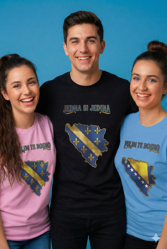 Bosnia - Different Designs T-Shirt 100% Cotton