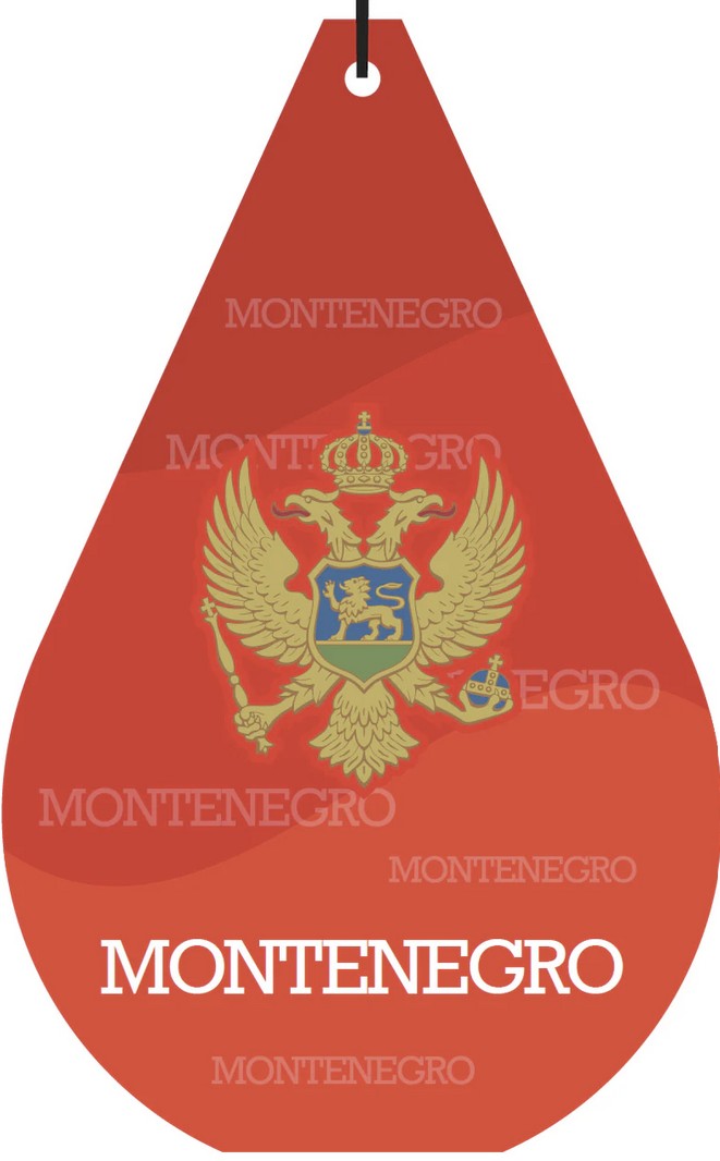 Montenegro Crna Gora National Flag